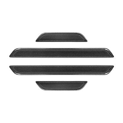 Real Dry Carbon Fiber Door Sill Strip Cover for Model 3 / Y