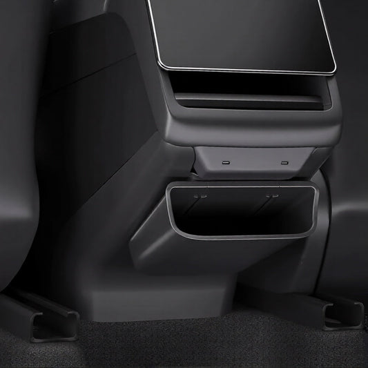 Rear Center Console Cover & Storage Box for Model 3 Highland & Model Y Juniper | TPE Protection