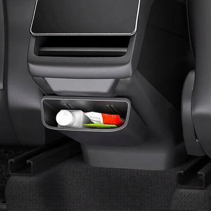 Rear Center Console Cover & Storage Box for Model 3 Highland & Model Y Juniper | TPE Protection