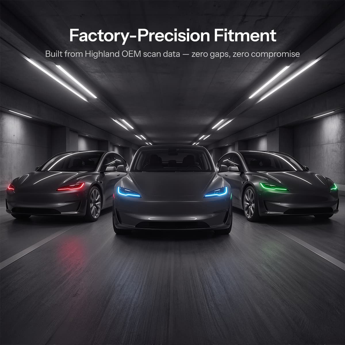 RGB DRL Module Upgrade Kit for Model 3 Highland丨OEM Ambient Sync