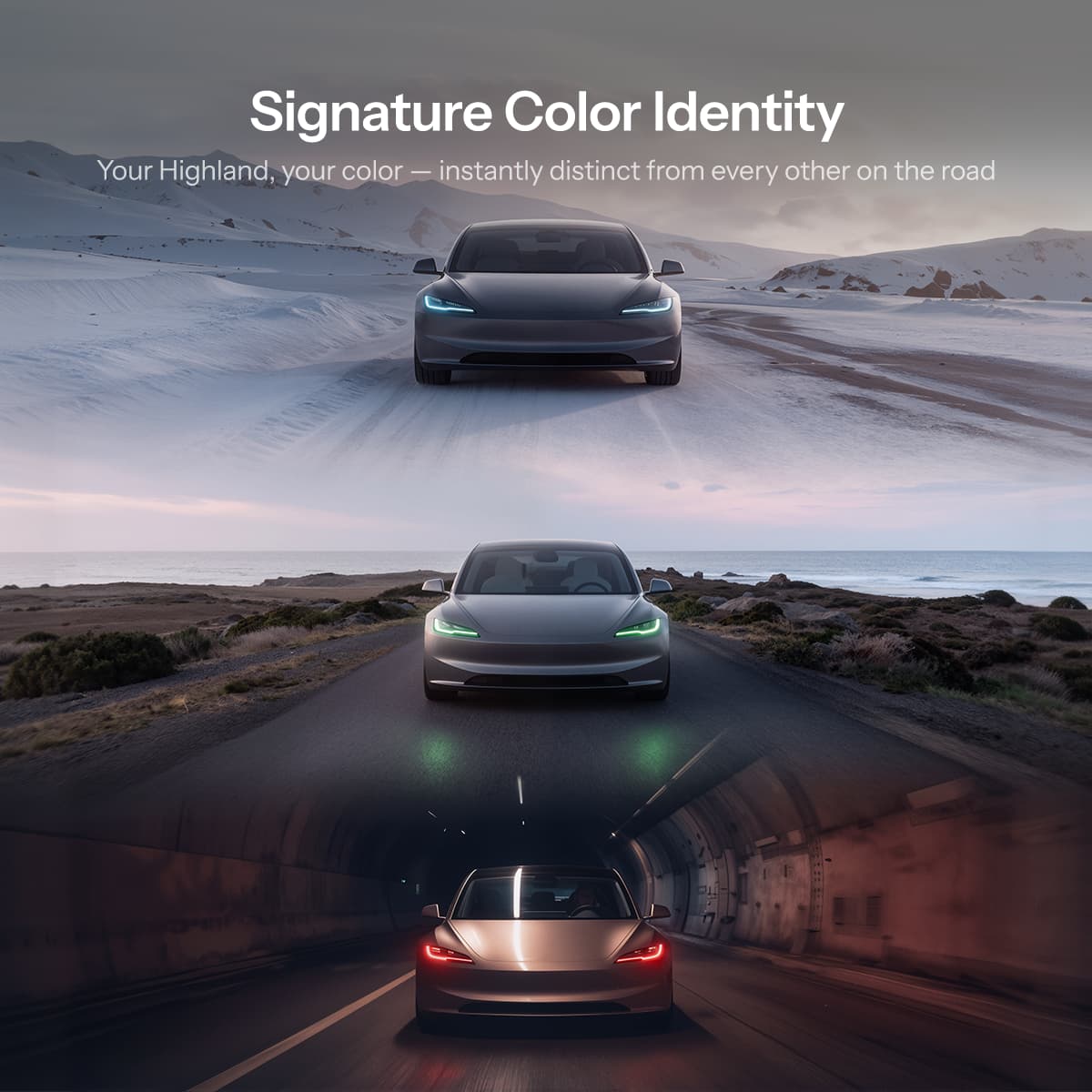 RGB DRL Module Upgrade Kit for Model 3 Highland丨OEM Ambient Sync
