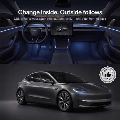 RGB DRL Module Upgrade Kit for Model 3 Highland丨OEM Ambient Sync