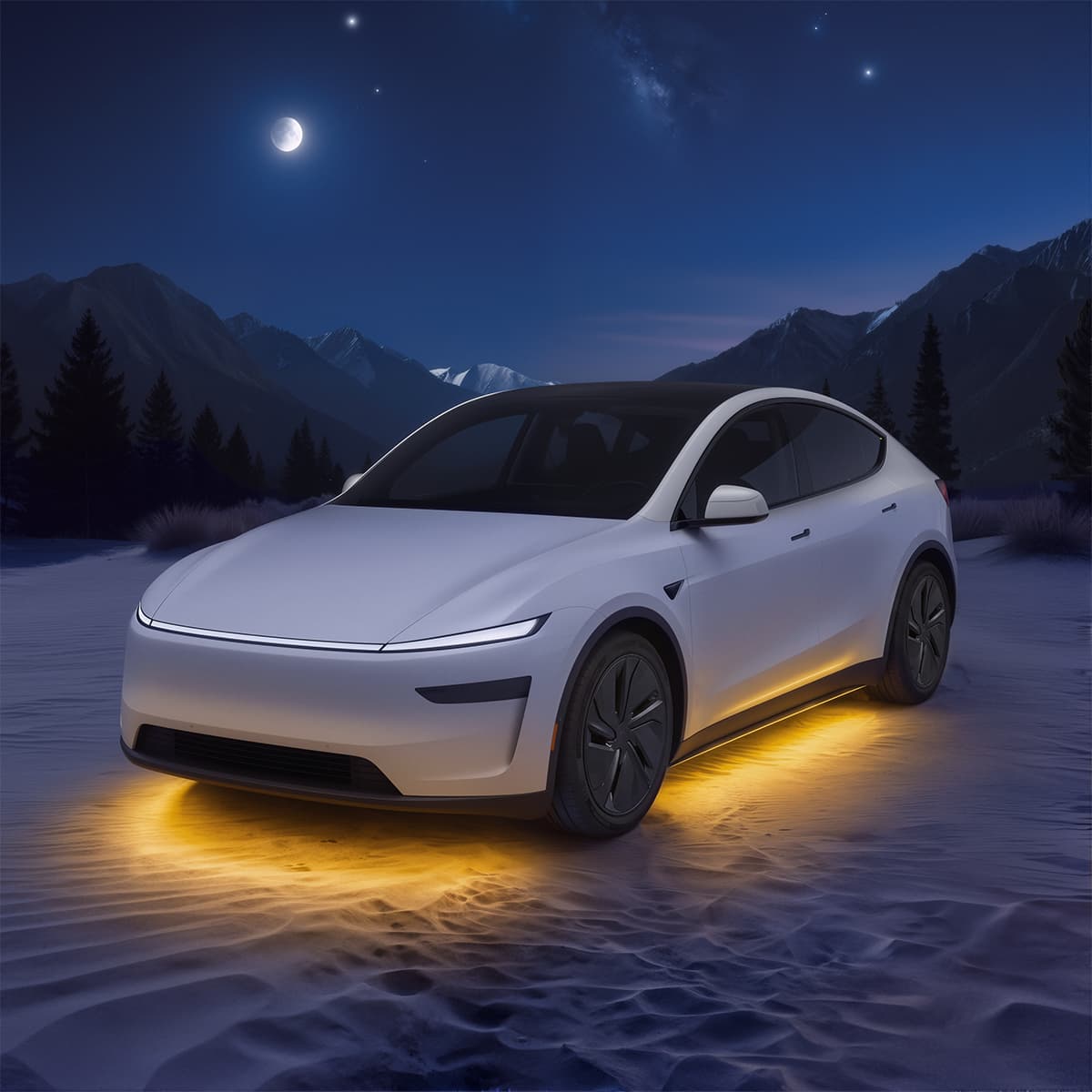 RGB Underglow LED Chassis Ambient Lighting Kit for Model Y Juniper/ YL / Model 3 Highland