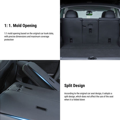 Leather Seat Back Protector with Storage for Model Y | Waterproof | Anti-Kick