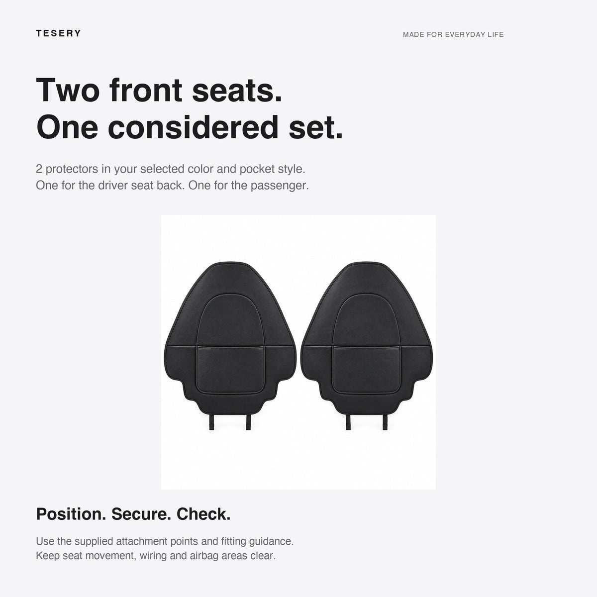 Seat Back Protector for Tesla Model 3 Highland & Model Y Juniper (2pcs)