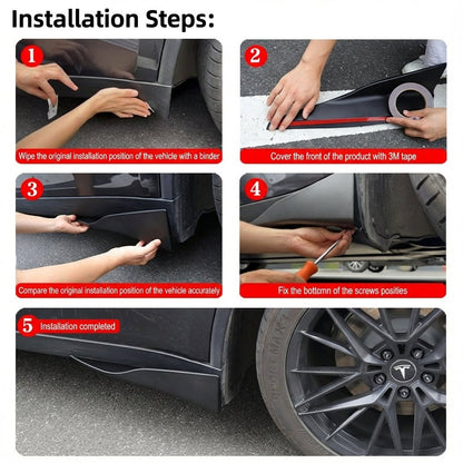Side Skirts Splitter ABS Rocker Panel for Model Y Juniper | Tesery