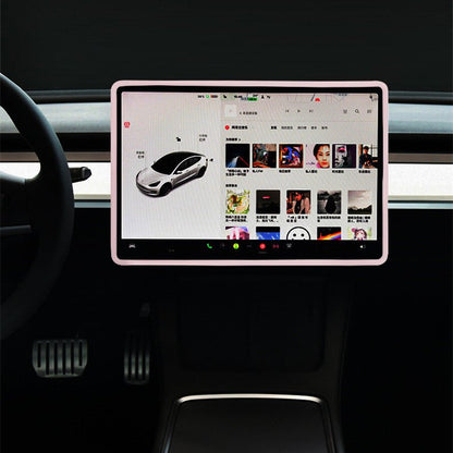 Silicone 15.6" Central Screen Protector Frame for Model 3 / Y