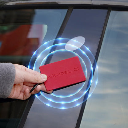 Silicone Key Card Holder for Model 3/Y | 2 Colors | Anti-Slip | Waterproof | Keychain Design