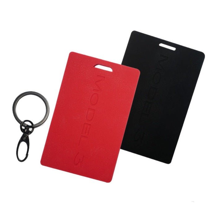 Silicone Key Card Holder for Model 3/Y | 2 Colors | Anti-Slip | Waterproof | Keychain Design