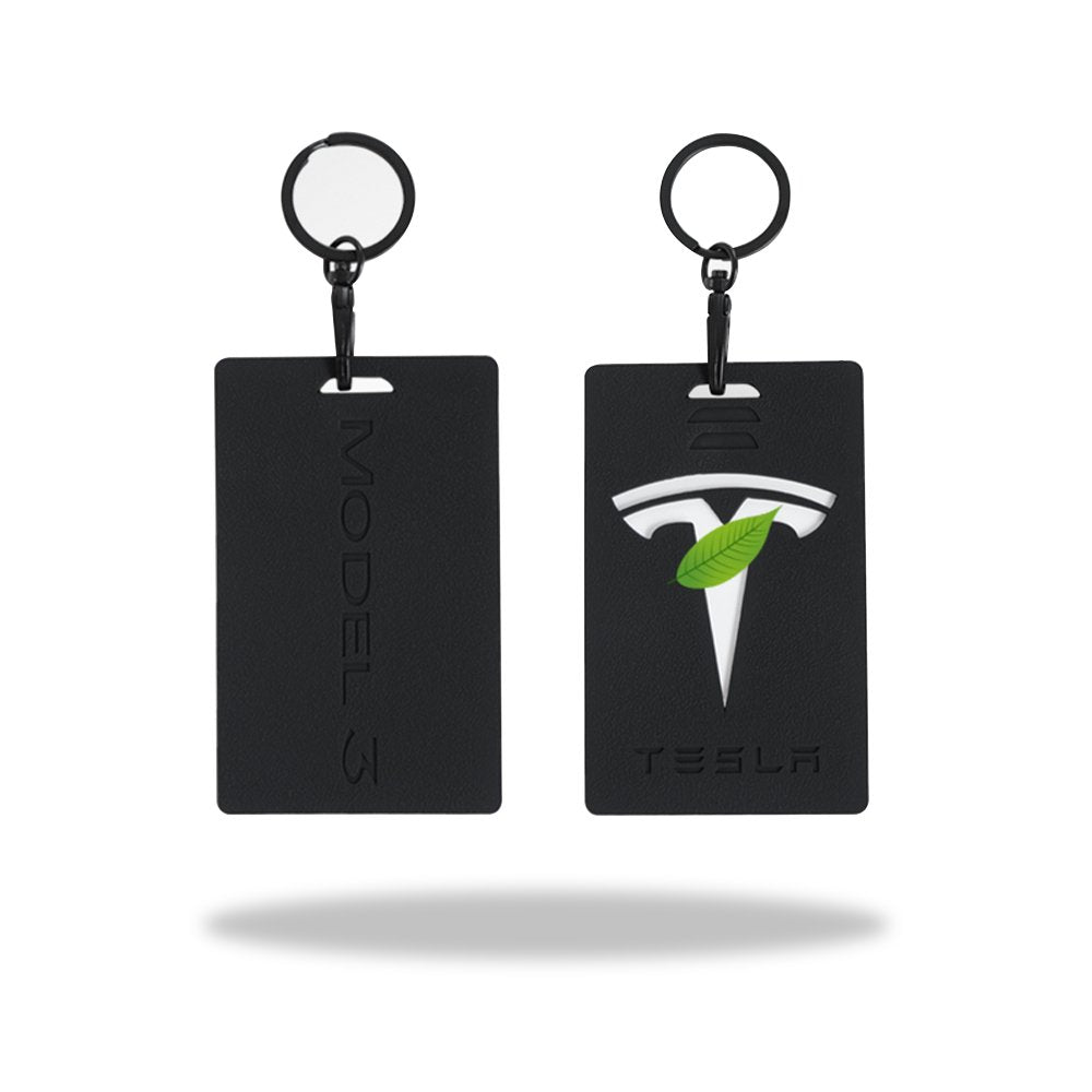 Silicone Key Card Holder for Model 3/Y | 2 Colors | Anti-Slip | Waterproof | Keychain Design