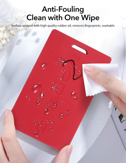 Silicone Key Card Holder for Model 3/Y | 2 Colors | Anti-Slip | Waterproof | Keychain Design
