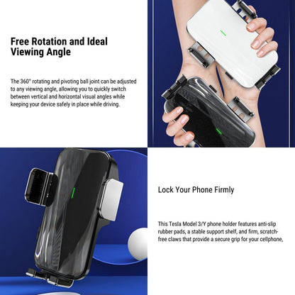 Solar Mobile Phone Holder for Model 3/Y | TESERY