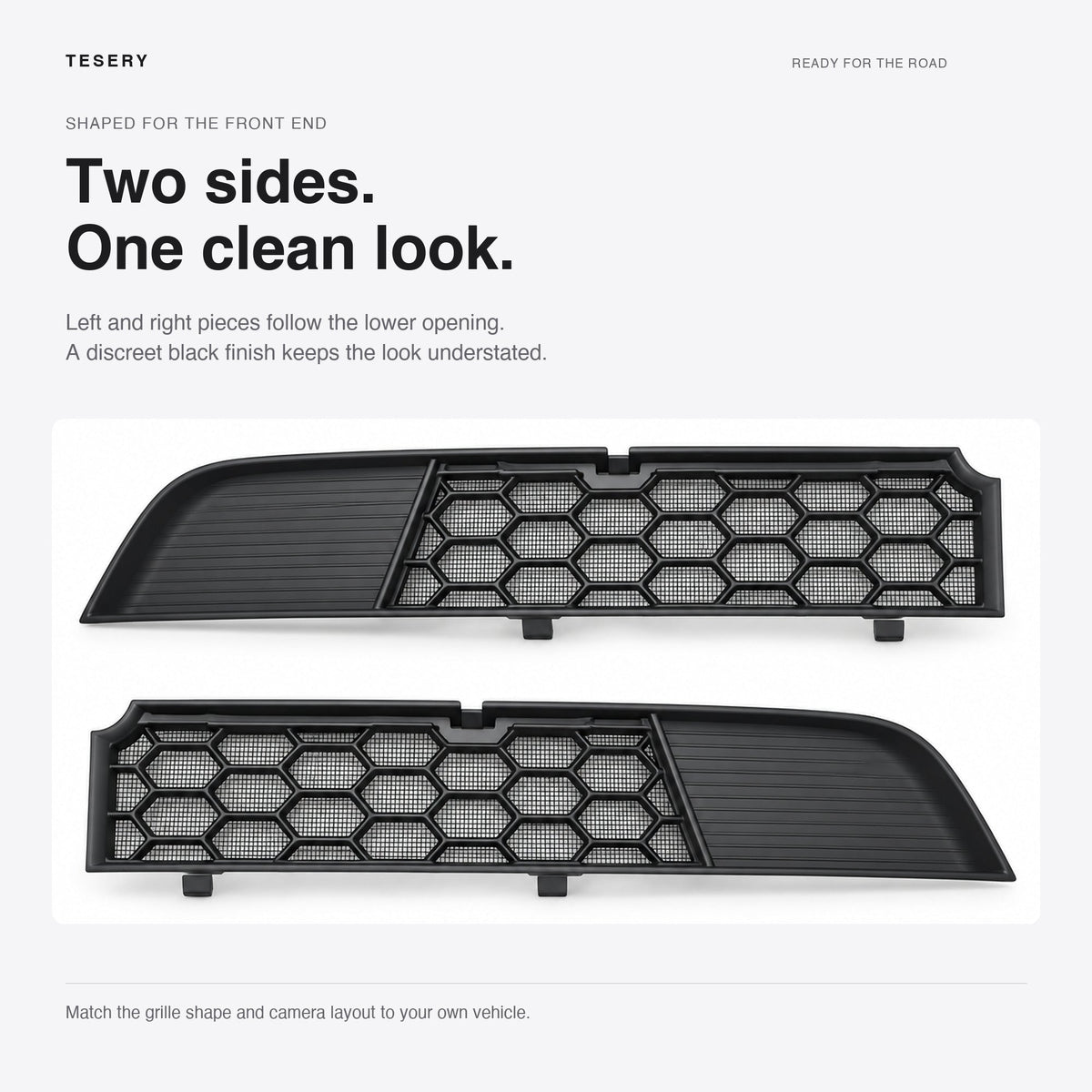 Split Insect Net Front Bumper Grill for Model Y Juniper / Model YL