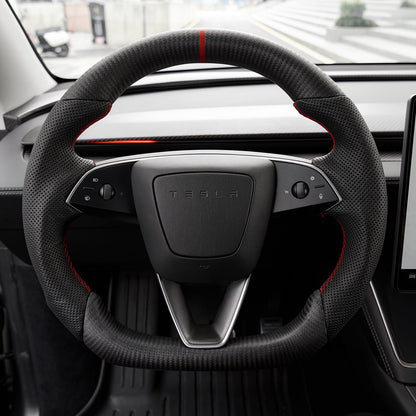 Sport Carbon Fiber Steering Wheel for Model 3 Highland / Model Y Juniper