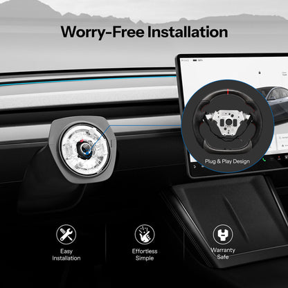 Sport Carbon Fiber Steering Wheel for Model 3 Highland / Model Y Juniper