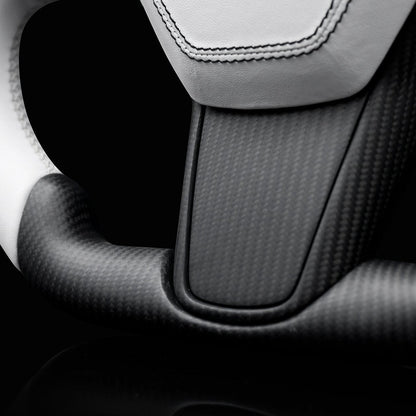 Square Carbon Fiber Steering Wheel for Tesla Model 3 / Y 【Style 42】