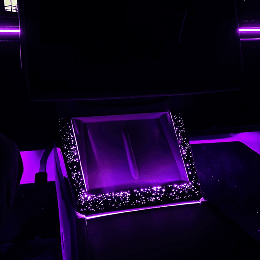 Starry Galaxy Wireless Charging Port Ambient Light for Model 3 Highland / Model Y Juniper