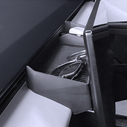 Storage Box Behind Navigation Screen for Cybertruck