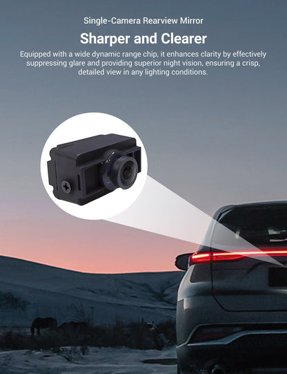 Flash Sale: Streaming Rearview Mirror Recorder for 9″ Model 3 Highland 丨Single Camera