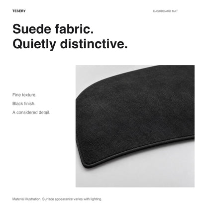 Suede-Fabric Dashboard Mat for Tesla Model 3 Highland, Model Y Juniper & YL