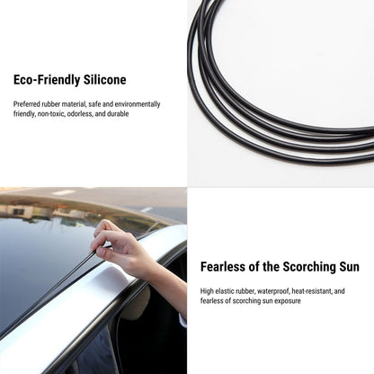 Sunroof Rubber Seal Wind Noise Reduction Kit for Model 3 | Easy Snap-In