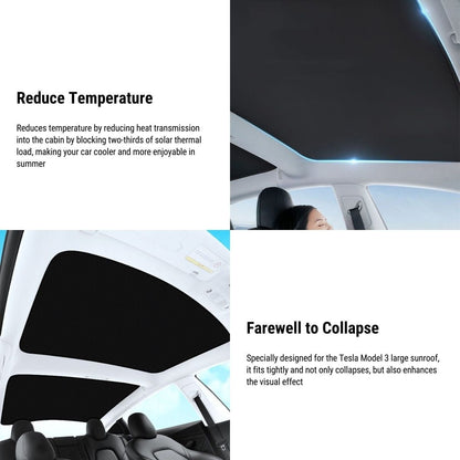 Glass Roof Sunshade for Tesla Model 3 Highland