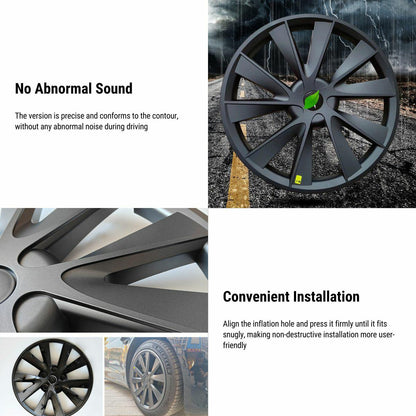 TESERY 18″ Hub Caps For Model 3 (4PCS)