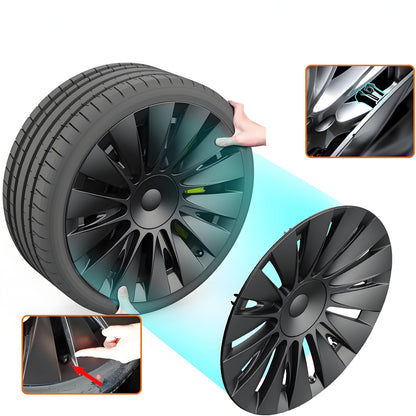 TESERY 19″ Performance Hub Caps For Model Y (4PCS)