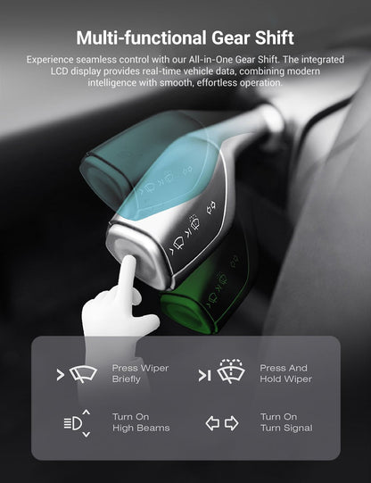 TESERY 7′′ Gear Shift Touch Screen Dashboard Display for Model 3 Highland / Model Y Juniper