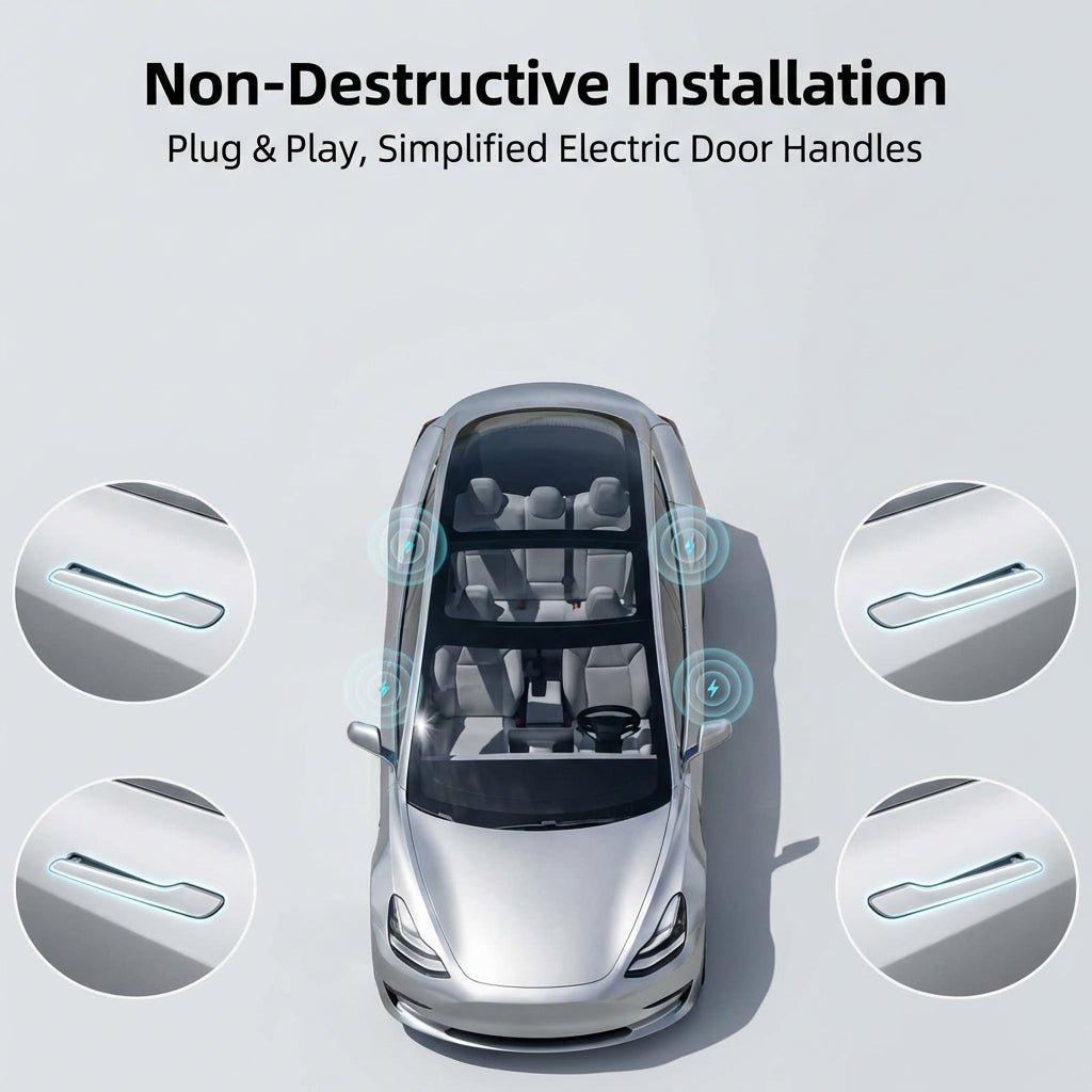 Wireless Automatic Door Handles for Model Y Juniper / Model 3 Highland | Tesery
