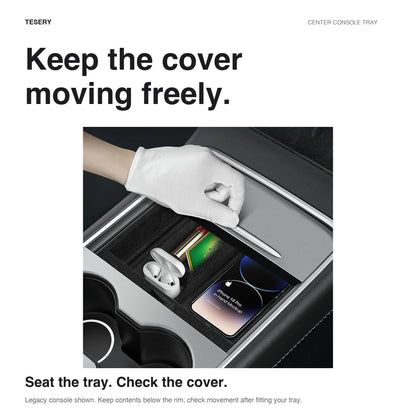 TESERY Center Console Tray for Model 3 & Model Y & Model YL