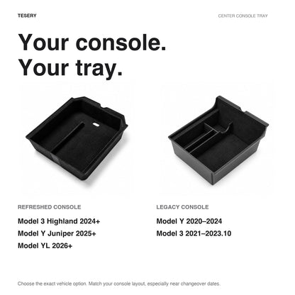 TESERY Center Console Tray for Model 3 & Model Y & Model YL