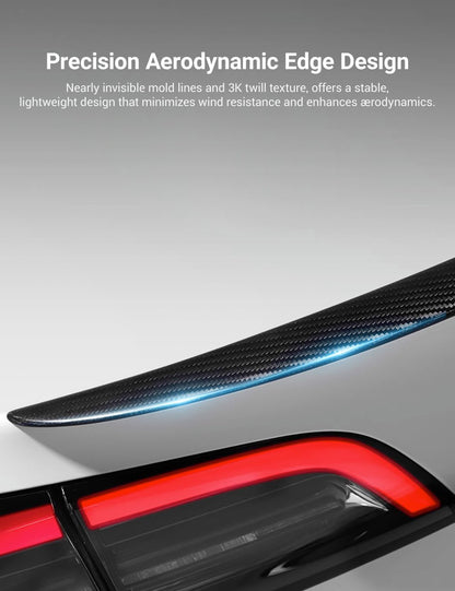 TESERY Spoiler Performance Style for Model Y / Model 3 Highland - Dry Carbon Fiber Exterior Mods