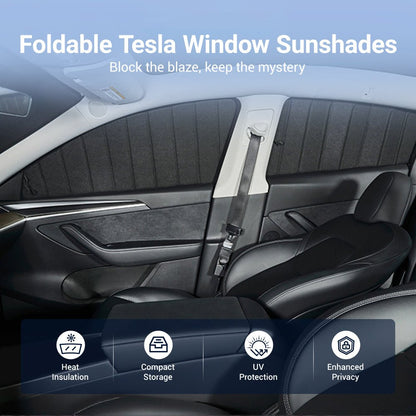 TESERY Foldable Window Shades for Model 3 & Model Y