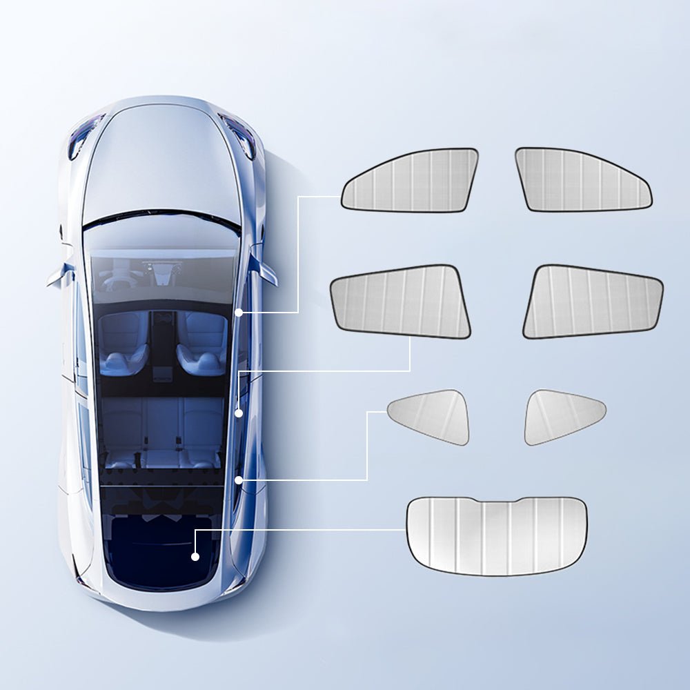 TESERY Foldable Window Shades for Model 3 & Model Y