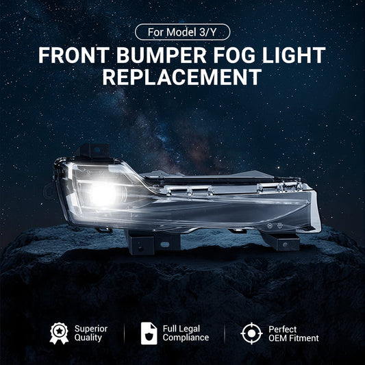 TESERY Front Bumper Fog Light Replacement for Model 3/Y