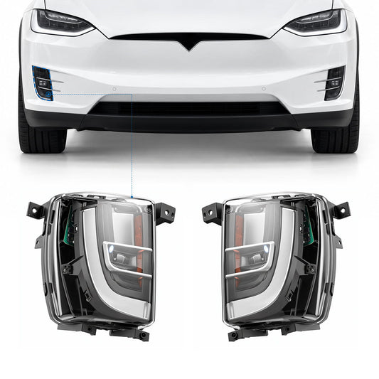 TESERY LED Fog Light Replacement for Model X (16-20)
