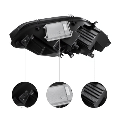 TESERY LED Headlight Replacement for Model X (16-23)