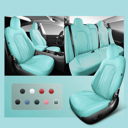 TESERY Nappa Leather Seat Covers for Model 3 Highland & Model Y Juniper