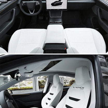 TESERY Nappa Leather Seat Covers for Tesla Model 3 & Model Y