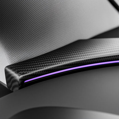 TESERY Real Dry Carbon Fiber Dashboard Cover Overlay for Model 3 Highland / Model Y Juniper