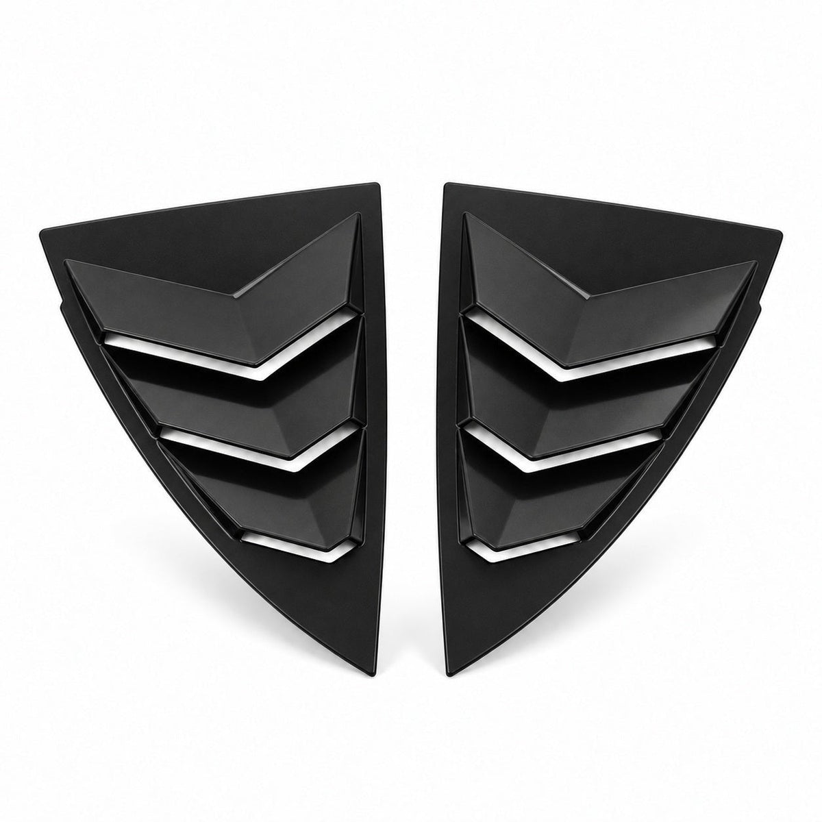 TESERY Rear Side Window Louvers Cover for Model Y | 3 Finishes | 2-Pack