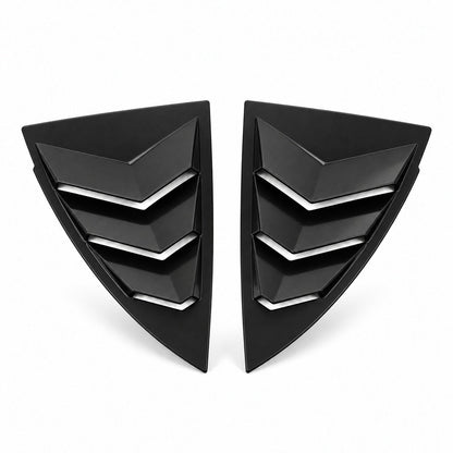 TESERY Rear Side Window Louvers Cover for Model Y | 3 Finishes | 2-Pack