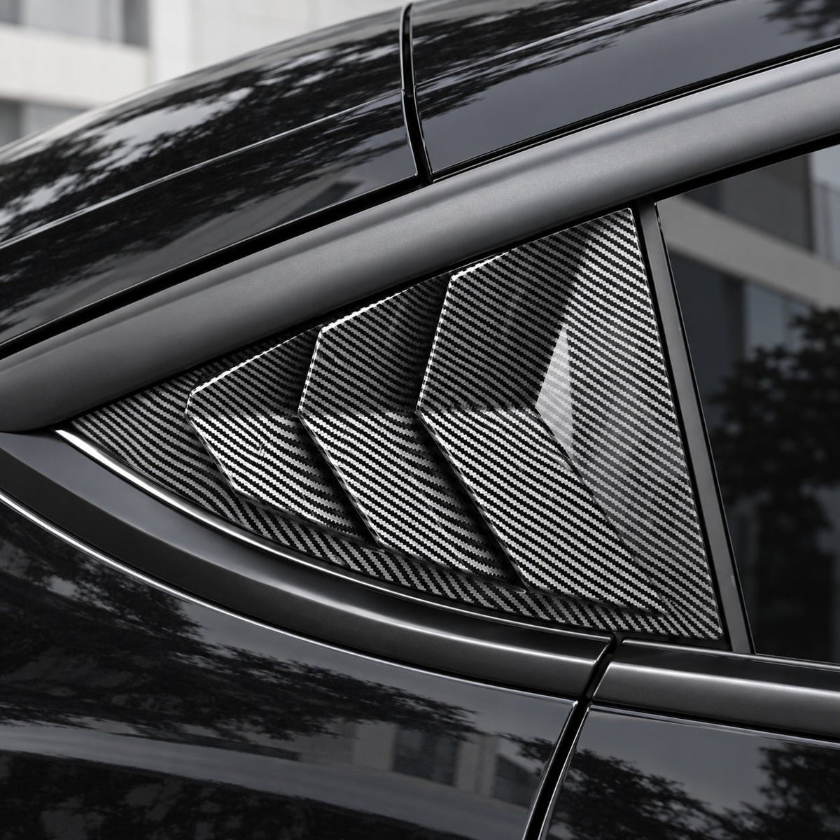 TESERY Rear Side Window Louvers Cover for Model Y | 3 Finishes | 2-Pack