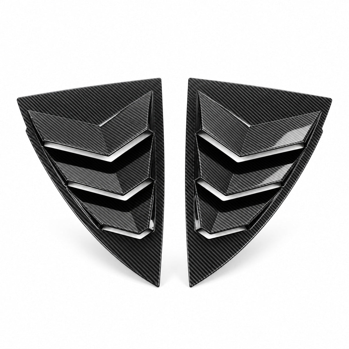 TESERY Rear Side Window Louvers Cover for Model Y | 3 Finishes | 2-Pack