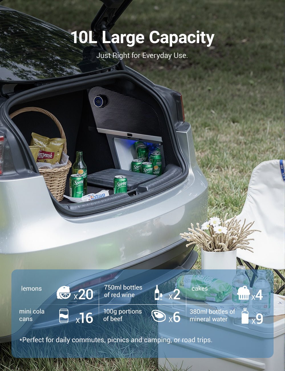 Model 3 Highland Rear Trunk Refrigerator | TESERY