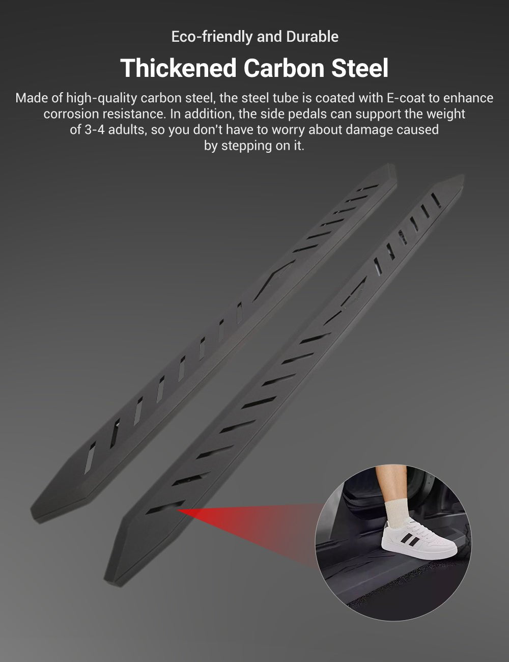 TESERY Running Boards Side Steps for Cybertruck (2PCS)