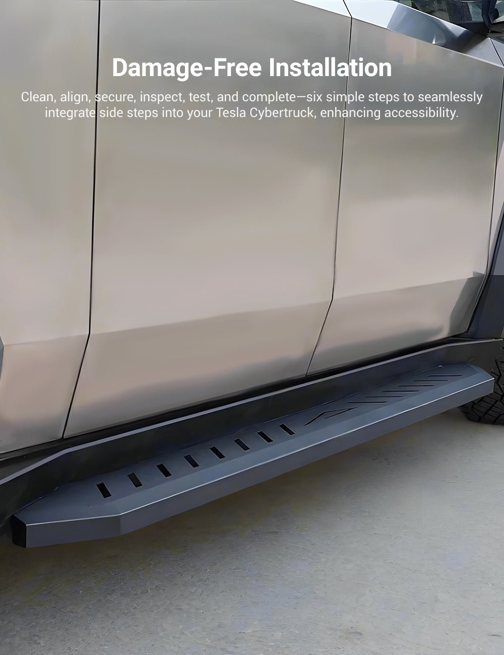 TESERY Running Boards Side Steps for Cybertruck (2PCS)