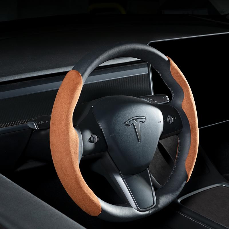 TESERY Steering Wheel Cover for Tesla Model 3/Y