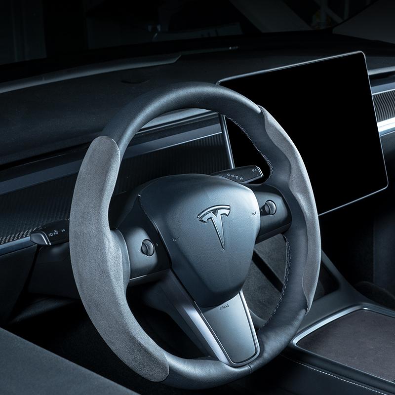 TESERY Steering Wheel Cover for Tesla Model 3/Y